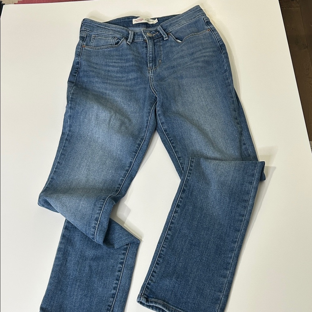 Levi's Women's Straight Leg Blue Jeans